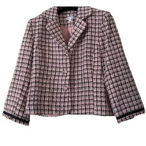 Sweet Lily Women’s Crop Textured Blazer - Size 8